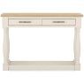 Chartreuse Aged Oak & Antique White Console Table Chartreuse Aged Oak & Antique White Console Table