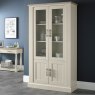 Chartreuse Aged Oak & Antique White Display Cabinet Chartreuse Aged Oak & Antique White Display Cabinet