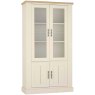 Chartreuse Aged Oak & Antique White Display Cabinet Chartreuse Aged Oak & Antique White Display Cabinet