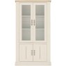 Chartreuse Aged Oak & Antique White Display Cabinet Chartreuse Aged Oak & Antique White Display Cabinet