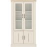 Chartreuse Aged Oak & Antique White Display Cabinet Chartreuse Aged Oak & Antique White Display Cabinet