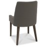 Ella Dark Oak Scoop Back Chair - Titanium Fabric (Pair) Ella Dark Oak Scoop Back Chair - Titanium Fabric (Pair)