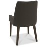 Ella Walnut Scoop Back Chair - Black Gold Fabric (Pair) Ella Walnut Scoop Back Chair - Black Gold Fabric (Pair)