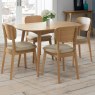 Oslo Oak 4 Seater Fixed Dining Table Oslo Oak 4 Seater Fixed Dining Table