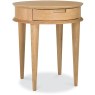 Oslo Oak Lamp Table With Drawer