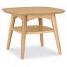 Oslo Oak Lamp Table With Shelf