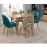 Oslo Oak Upholstered Chair - Stone Fabric (Single) Oslo Oak Upholstered Chair - Stone Fabric (Single)