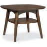 Oslo Walnut Lamp Table With Shelf