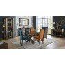 Parker Dark Oak Square Back Chair - Gun Metal Velvet Fabric (Pair) Parker Dark Oak Square Back Chair - Gun Metal Velvet Fabric (Pair)