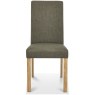 Parker Light Oak Square Back Chair - Black Gold Fabric (Pair) Parker Light Oak Square Back Chair - Black Gold Fabric (Pair)