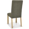 Parker Light Oak Square Back Chair - Black Gold Fabric (Pair) Parker Light Oak Square Back Chair - Black Gold Fabric (Pair)