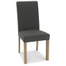 Parker Light Oak Square Back Chair - Cold Steel Fabric (Pair) Parker Light Oak Square Back Chair - Cold Steel Fabric (Pair)