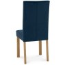 Parker Light Oak Square Back Chair - Dark Blue Velvet Fabric (Pair) Parker Light Oak Square Back Chair - Dark Blue Velvet Fabric (Pair)