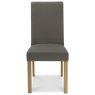 Parker Light Oak Square Back Chair - Titanium Fabric (Pair) Parker Light Oak Square Back Chair - Titanium Fabric (Pair)