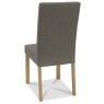 Parker Light Oak Square Back Chair - Titanium Fabric (Pair) Parker Light Oak Square Back Chair - Titanium Fabric (Pair)