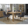 Turin Light Oak 4-6 Seater Table & 4 Kent Dark Grey Faux Leather Chairs - Gold Legs Turin Light Oak 4-6 Seater Table & 4 Kent Dark Grey Faux Leather Chairs - Gold Legs