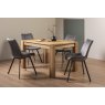 Turin Light Oak 4-6 Seater Table & 4 Fontana Grey Velvet Chairs Turin Light Oak 4-6 Seater Table & 4 Fontana Grey Velvet Chairs