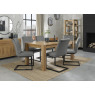 Turin Light Oak 6 Seater Table & 6 Lewis Grey Velvet Cantilever Chairs Turin Light Oak 6 Seater Table & 6 Lewis Grey Velvet Cantilever Chairs