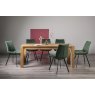 Turin Light Oak 6-10 Seater Table & 8 Fontana Green Velvet Chairs Turin Light Oak 6-10 Seater Table & 8 Fontana Green Velvet Chairs