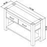 Turin Light Oak Console Unit Turin Light Oak Console Unit