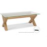 Turin Light Oak Glass Coffee Table Turin Light Oak Glass Coffee Table
