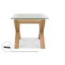 Turin Light Oak Glass Lamp Table Turin Light Oak Glass Lamp Table