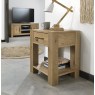 Turin Light Oak Lamp Table With Drawer Turin Light Oak Lamp Table With Drawer