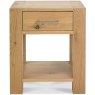 Turin Light Oak Lamp Table With Drawer Turin Light Oak Lamp Table With Drawer