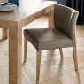 Turin Light Oak Low Back Uph Chair - Black Gold Fabric (Pair) Turin Light Oak Low Back Uph Chair - Black Gold Fabric (Pair)