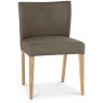 Turin Light Oak Low Back Uph Chair - Black Gold Fabric (Pair) Turin Light Oak Low Back Uph Chair - Black Gold Fabric (Pair)