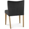 Turin Light Oak Low Back Uph Chair - Gun Metal Velvet Fabric (Pair) Turin Light Oak Low Back Uph Chair - Gun Metal Velvet Fabric (Pair)