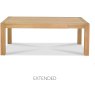 Turin Light Oak Medium End Extension Table Turin Light Oak Medium End Extension Table