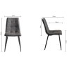 Vintage Weathered Oak 4 Seater Table & 4 Mondrian Dark Grey Faux Leather Chairs Vintage Weathered Oak 4 Seater Table & 4 Mondrian Dark Grey Faux Leather Chairs
