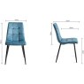 Vintage Weathered Oak 4 Seater Table & 4 Mondrian Petrol Blue Velvet Chairs Vintage Weathered Oak 4 Seater Table & 4 Mondrian Petrol Blue Velvet Chairs