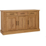 Westbury Rustic Oak 3 Door Sideboard