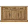 Westbury Rustic Oak 3 Door Sideboard Westbury Rustic Oak 3 Door Sideboard