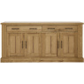 Westbury Rustic Oak 4 Door Sideboard Westbury Rustic Oak 4 Door Sideboard