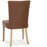 Westbury Rustic Oak Uph Chair - Tan Faux Leather (Pair) Westbury Rustic Oak Uph Chair - Tan Faux Leather (Pair)