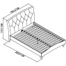 Montreux Diamond Stitch Bedstead | 135cm Montreux Diamond Stitch Bedstead | 135cm