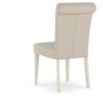 Ashley Antique White Uph Chair - Ivory Bonded Leather (Single) Ashley Antique White Uph Chair - Ivory Bonded Leather (Single)