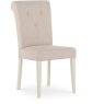 Ashley Antique White Uph Chair - Sand Fabric (Pair) Ashley Antique White Uph Chair - Sand Fabric (Pair)