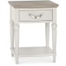 Montreux Grey Washed Oak & Soft Grey 1 Drawer Nightstand