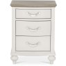 Montreux Grey Washed Oak & Soft Grey 3 Drawer Nightstand Montreux Grey Washed Oak & Soft Grey 3 Drawer Nightstand
