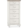 Ashley Grey Washed Oak & Soft Grey 5 Drawer Tall Chest Ashley Grey Washed Oak & Soft Grey 5 Drawer Tall Chest