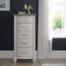 Montreux Grey Washed Oak & Soft Grey 5 Drawer Tall Chest