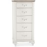 Montreux Grey Washed Oak & Soft Grey 5 Drawer Tall Chest Montreux Grey Washed Oak & Soft Grey 5 Drawer Tall Chest