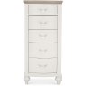 Montreux Grey Washed Oak & Soft Grey 5 Drawer Tall Chest Montreux Grey Washed Oak & Soft Grey 5 Drawer Tall Chest