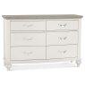 Ashley Grey Washed Oak & Soft Grey 6 Drawer Wide Chest Ashley Grey Washed Oak & Soft Grey 6 Drawer Wide Chest