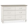 Montreux Grey Washed Oak & Soft Grey 6 Drawer Wide Chest Montreux Grey Washed Oak & Soft Grey 6 Drawer Wide Chest