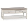 Ashley Grey Washed Oak & Soft Grey Coffee Table With Drawers Ashley Grey Washed Oak & Soft Grey Coffee Table With Drawers